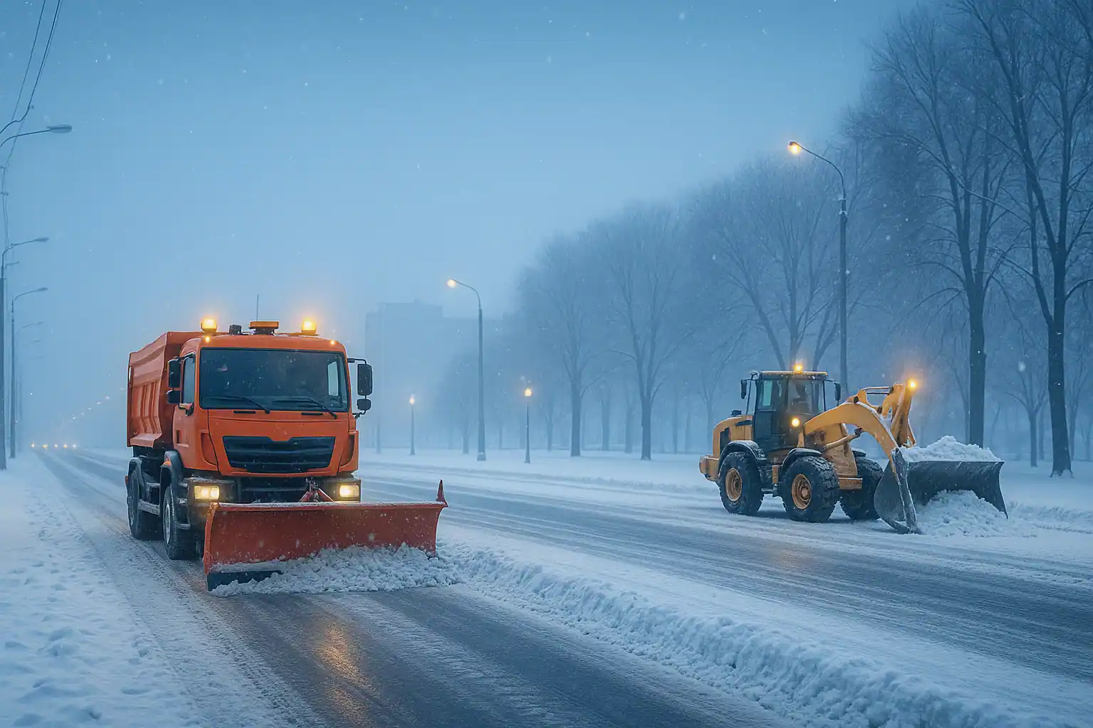 Зимняя готовность: уборка снега в Минске — спецтехника «Адванс Строй»