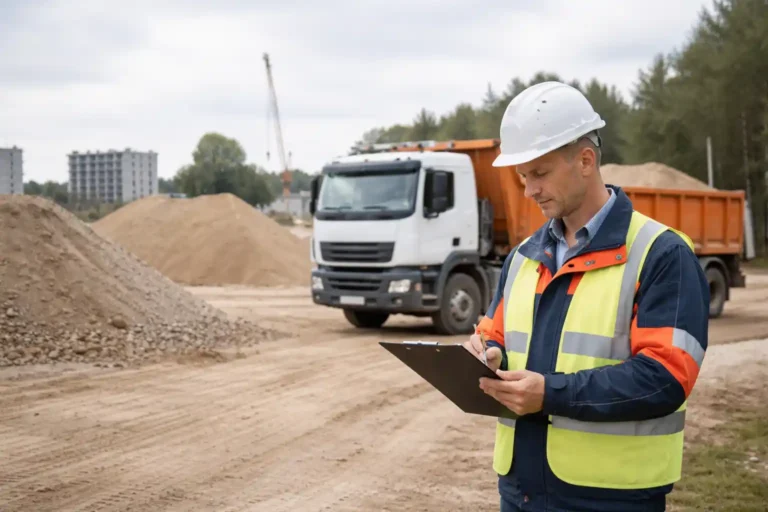 Перегруз самосвала и весовой контроль: проверка загрузки грунта и щебня на стройке
